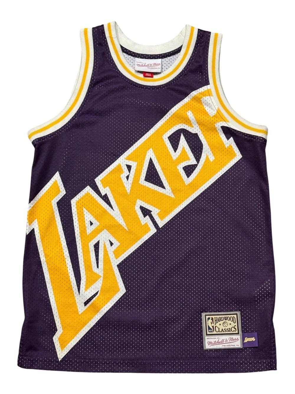 Mitchell & Ness Los Angeles Lakers Big Face Swingman Jersey Boys Sz M